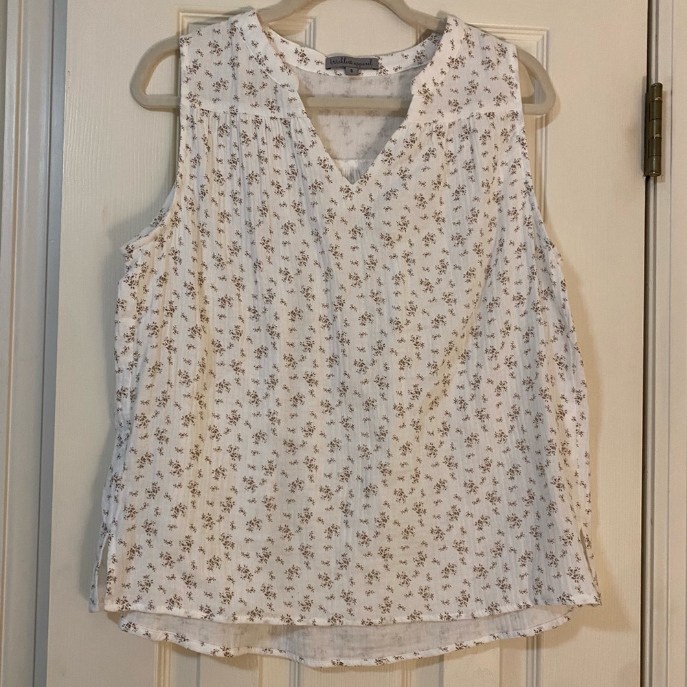 Wishlist Apparel Floral Sleeveless Top -Size Small
